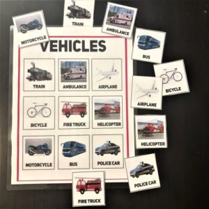 Vehicles Matching - Puzzle | Montessori Activity (9 Vehicles) - LifeLoLo