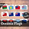 oceania flash cards