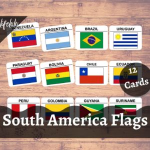 south america flash cards