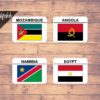 flags of africa cards