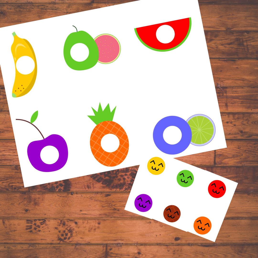 Fruits Color Matching Activity Teach Colors Kid Activity LifeLoLo