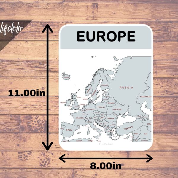 europe map print