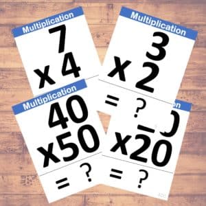 multiply flashcards