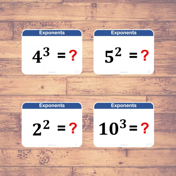 exponent flashcards