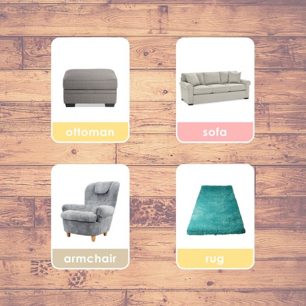 furniture flashcards