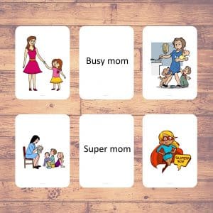 mothers day sorting cards