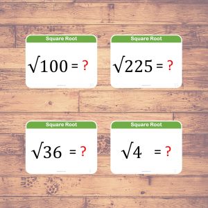 square root flashcards