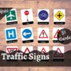 road signs flash cards