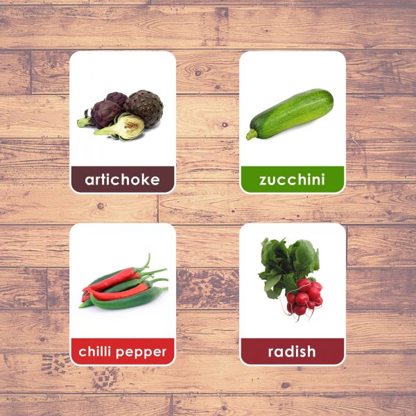 vegetable flashcards