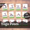 yoga poses flash cards