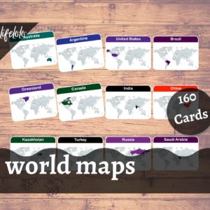 world map cards