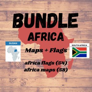 africa maps flags