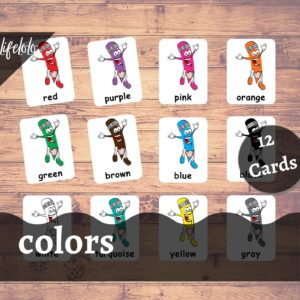 colors flash cards