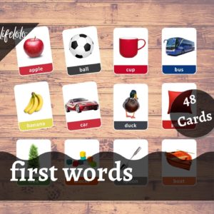 first words flash cards