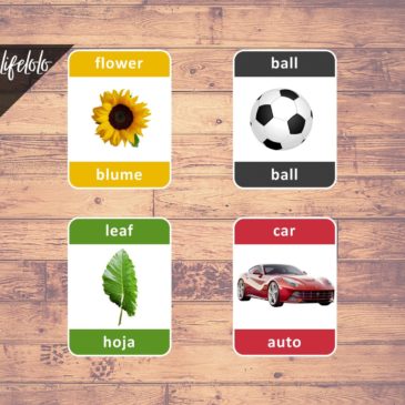 First Words GERMAN Flash Cards | Bilingual Homeschool Printable ...