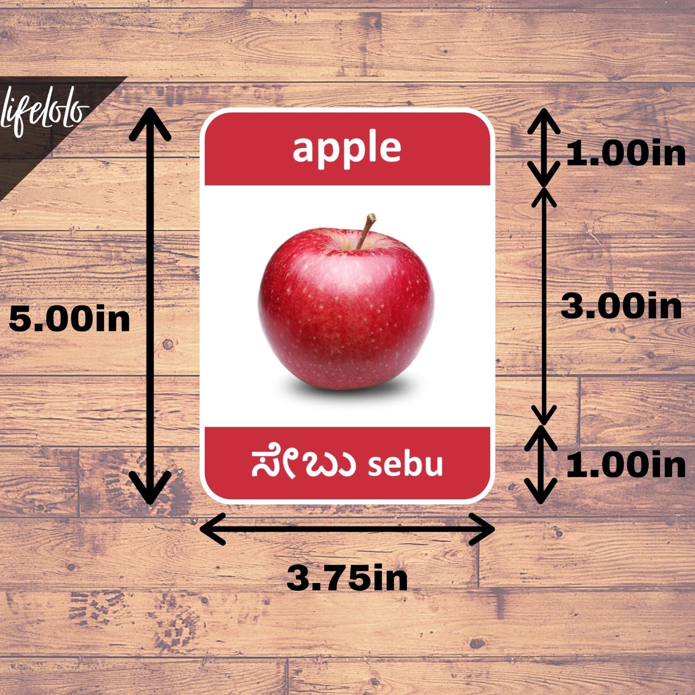 kannada laminated flash cards