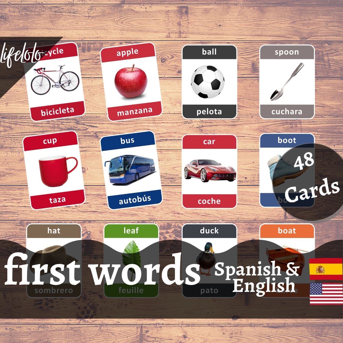 first-words-spanish-flash-cards-bilingual-homeschool-printable-spanish-printable-download