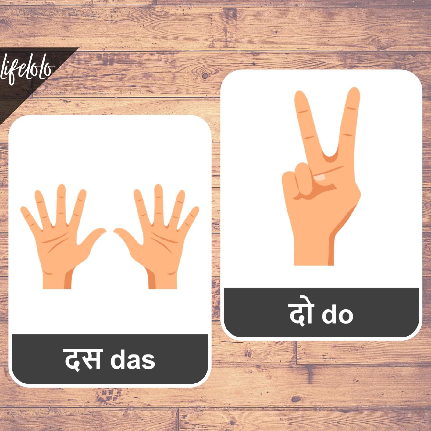 finger counting hindi counting 11 counting flash cards
