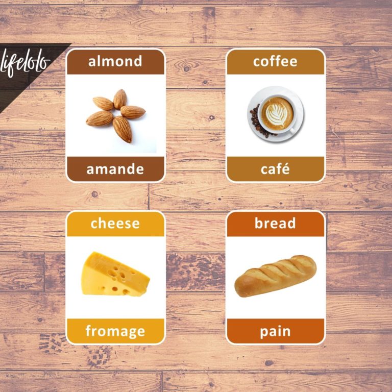 First Foods FRENCH Flash Cards | Bilingual Homeschool Printable ...