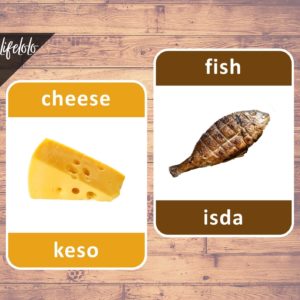 First Foods FILIPINO Flash Cards | Bilingual Homeschool Printable ...