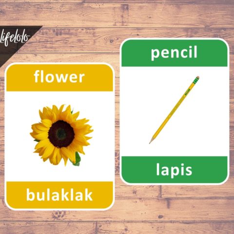 First Words FILIPINO Flash Cards | Bilingual Homeschool Printable ...